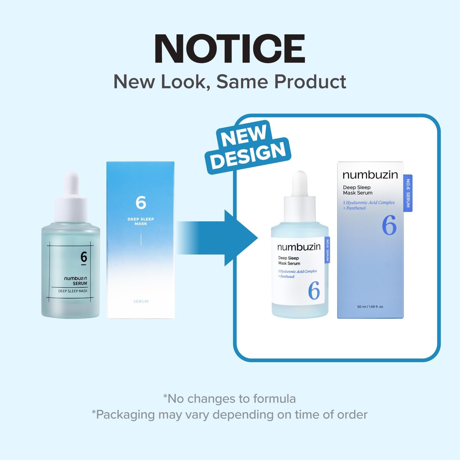 Numbuzin No.6 Deep Sleep Mask Serum — deeply hydrates for plump, refreshed morning skin