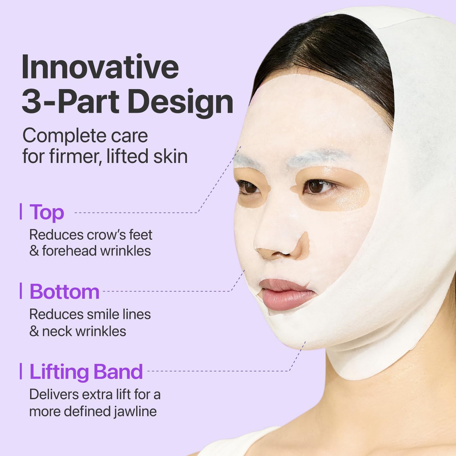Numbuzin No.9 NAD Bio Lifting Full Cover Facial Mask — improves the look of skin elasticity and bounce