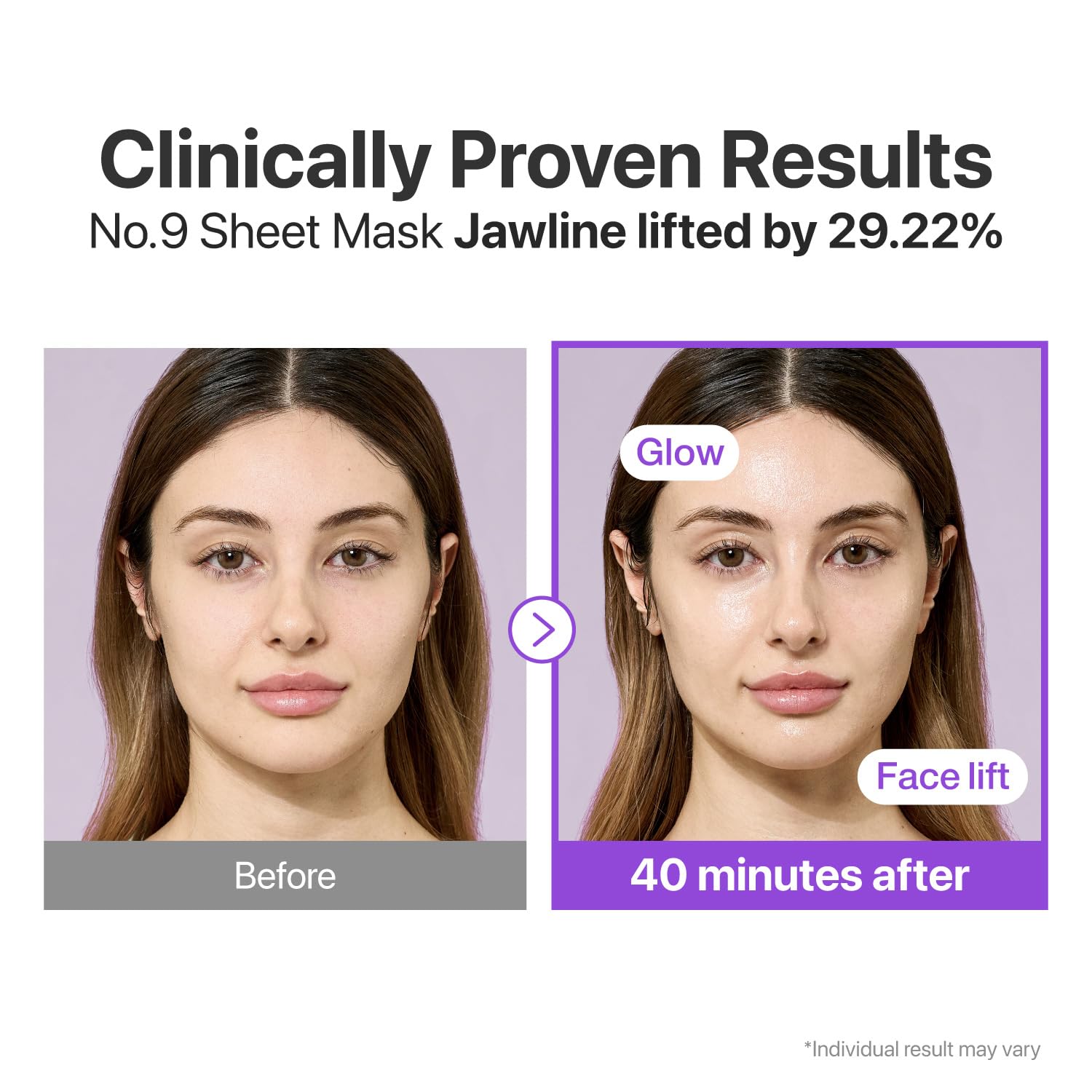 Numbuzin No.9 NAD Bio Lifting Full Cover Facial Mask — NAD complex targets visible signs of aging