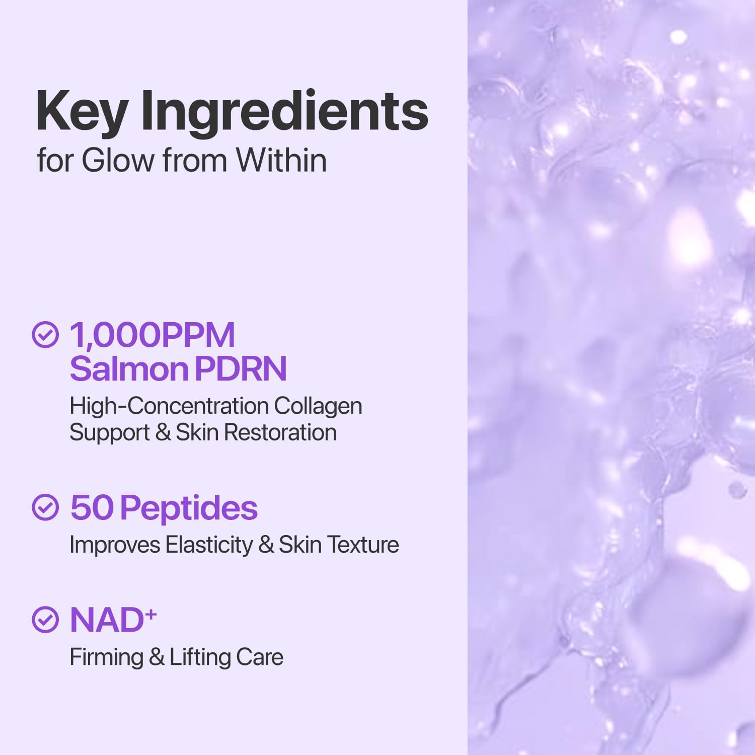 Numbuzin No.9 NAD PDRN Glow Boosting Toner — supports firmer, bouncier-looking skin