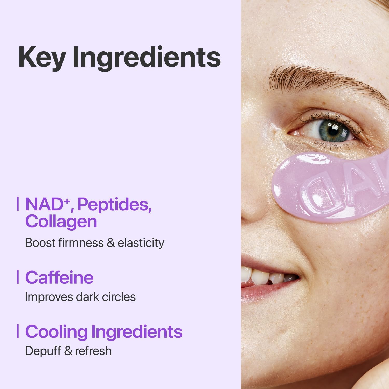 Numbuzin No.9 NAD Under Eye Patches — target the look of dark circles