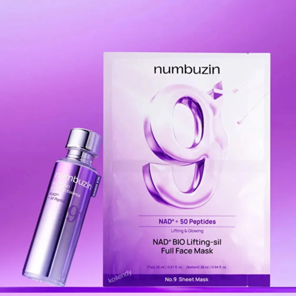 Numbuzin No.9 NMN + BIO Lifting Sil Essence — how to use: apply after toner, patting in until absorbed