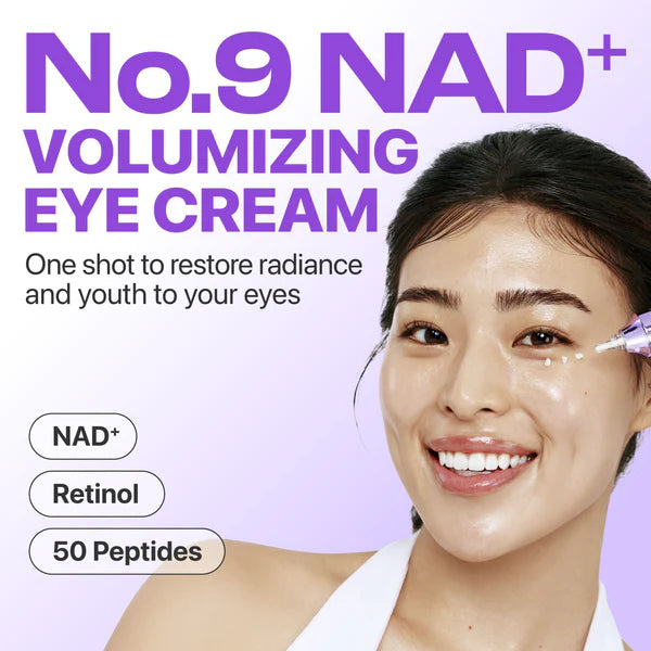 Numbuzin No.9 NMN Retinol Volumetox Eye Cream — helps de-puff and refresh tired eyes