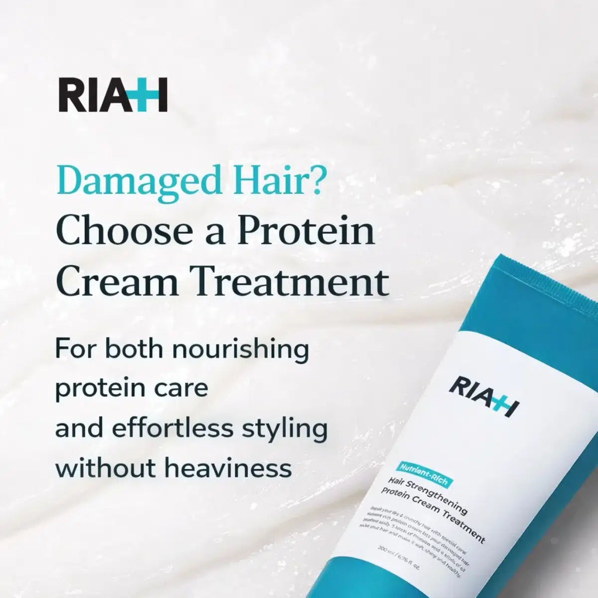 Numbuzin RIAH Hair Strengthening Protein Cream Treatment — protein treatment strengthens weak, damaged hair
