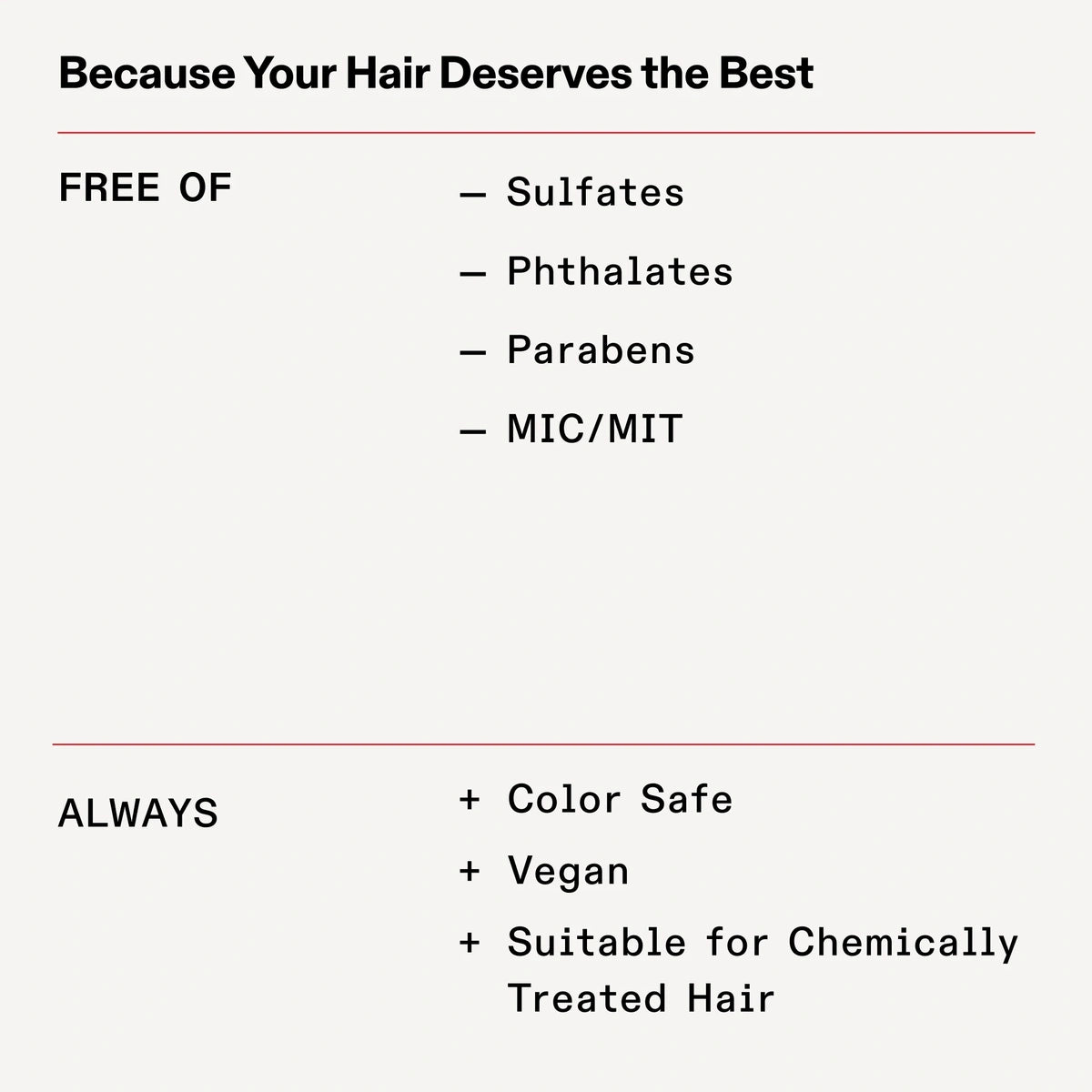 Smooths and tames frizz