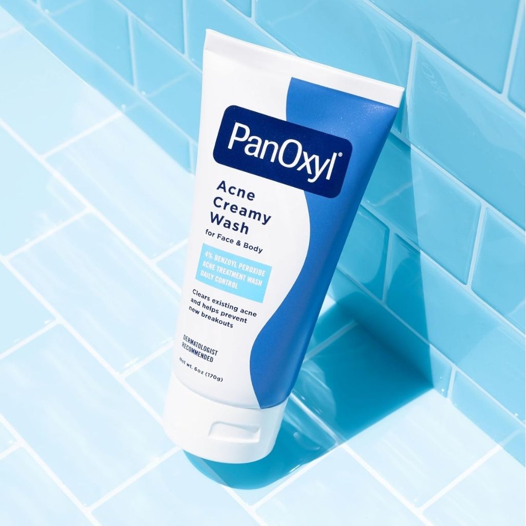 PanOxyl 4% Benzoyl Peroxide Acne Wash maximum strength acne treatment