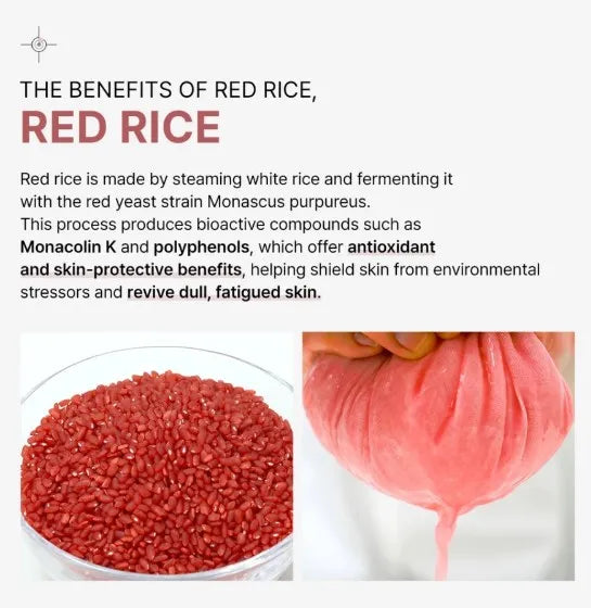 P.CALM Red Rice Bubble Deep Mask — removes dirt and excess sebum