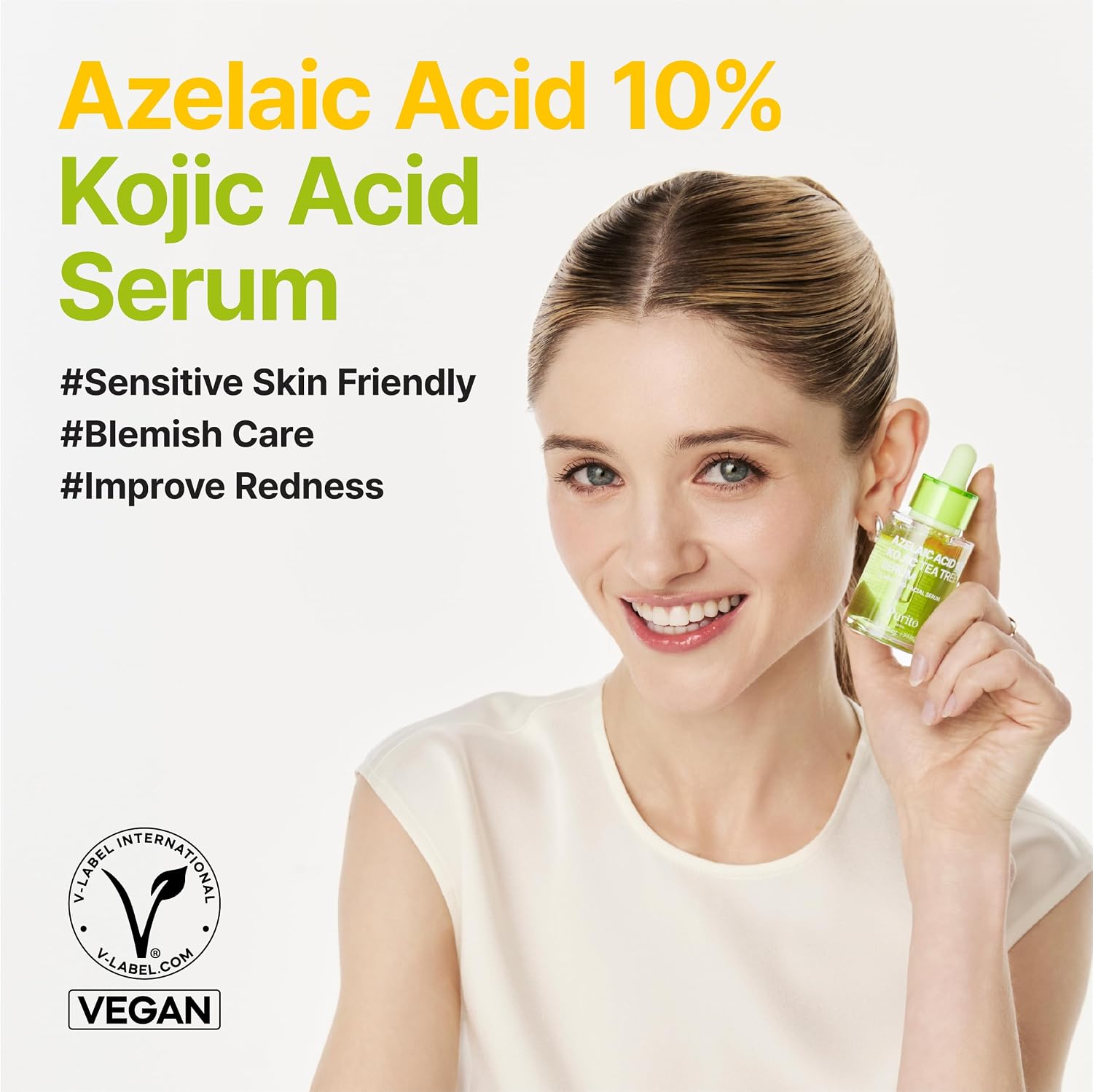 Purito Seoul Azelaic Acid 10 Kojic Azulene Serum — azelaic acid and kojic acid brighten uneven skin
