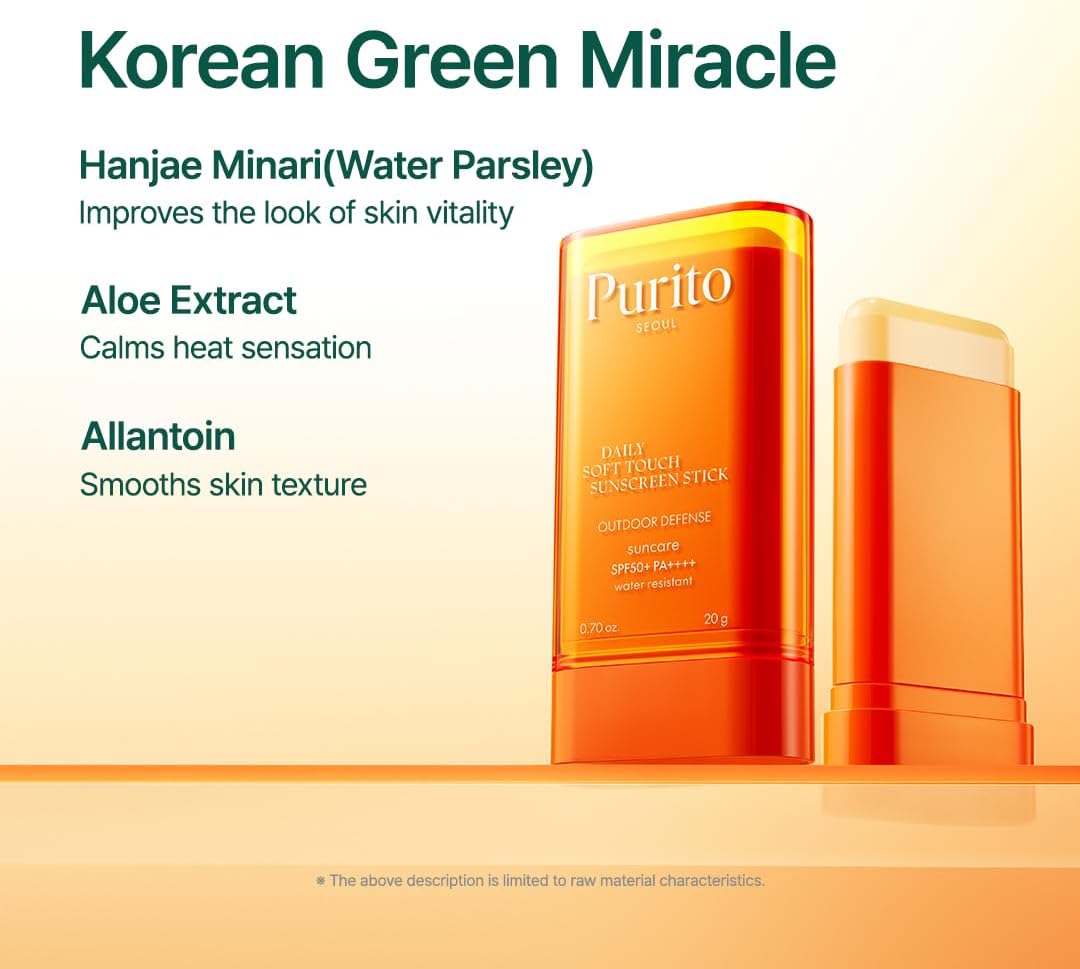 Purito Seoul Daily Soft Touch Sunstick — twist-up stick for easy sun protection anywhere