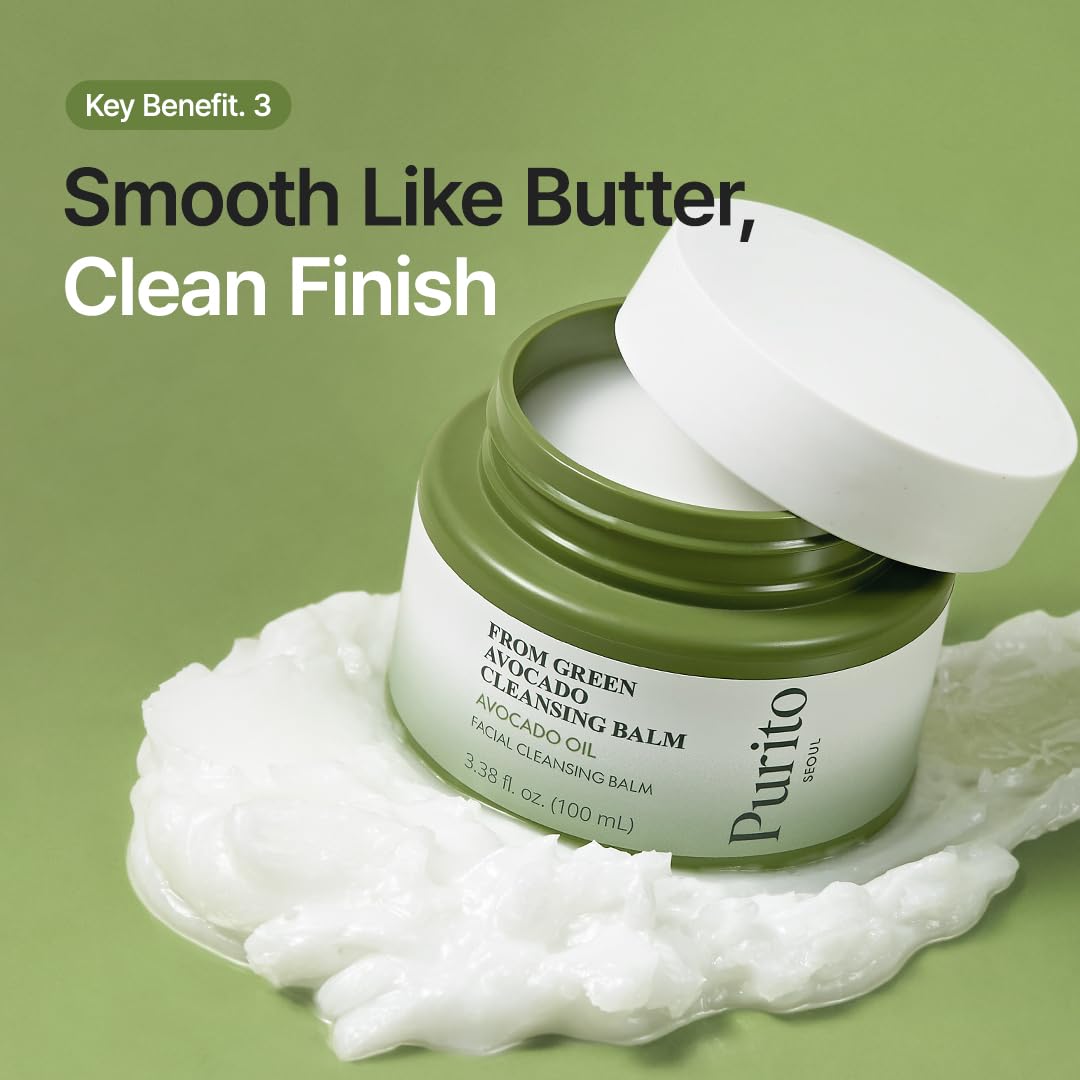 Purito Seoul From Green Avocado Cleansing Balm — formulated with avocado and green plant extracts