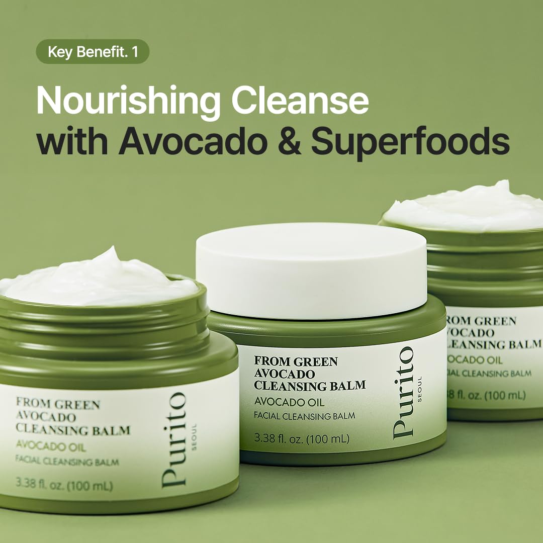 Purito Seoul From Green Avocado Cleansing Balm — balm-to-oil texture melts on contact