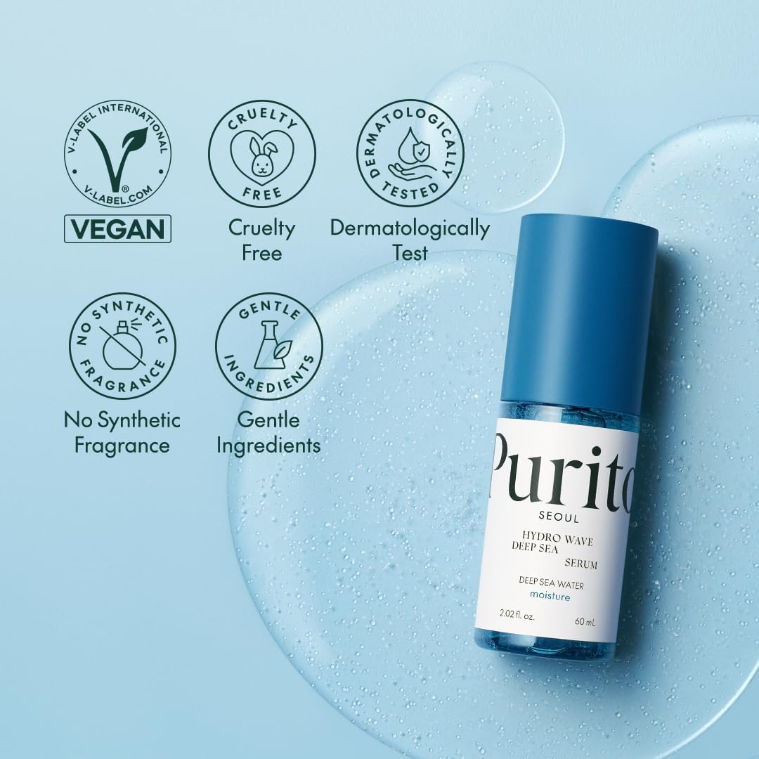 Purito Seoul Hydro Wave Deep Sea Serum — soothes and replenishes dehydrated skin