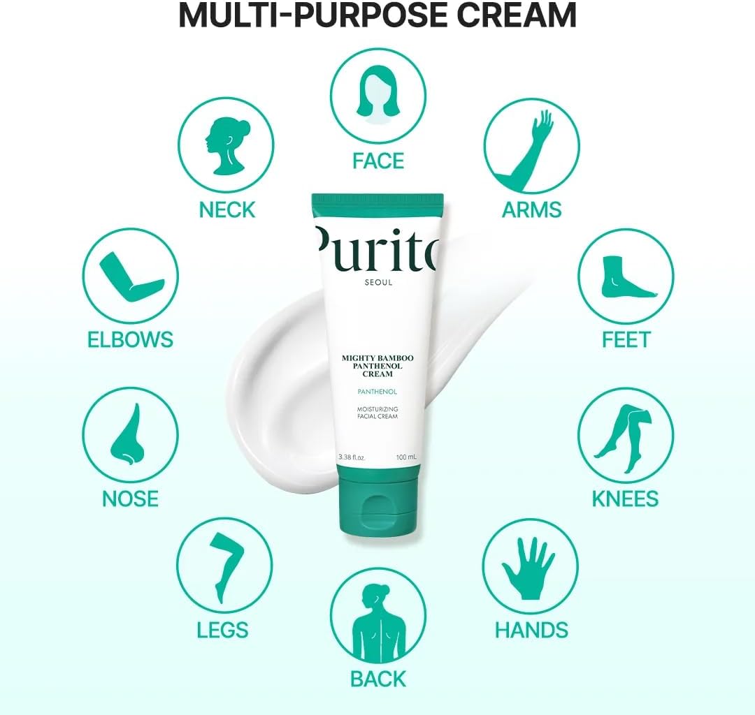 Purito Seoul Mighty Bamboo Panthenol Cream — helps strengthen the skin's moisture barrier