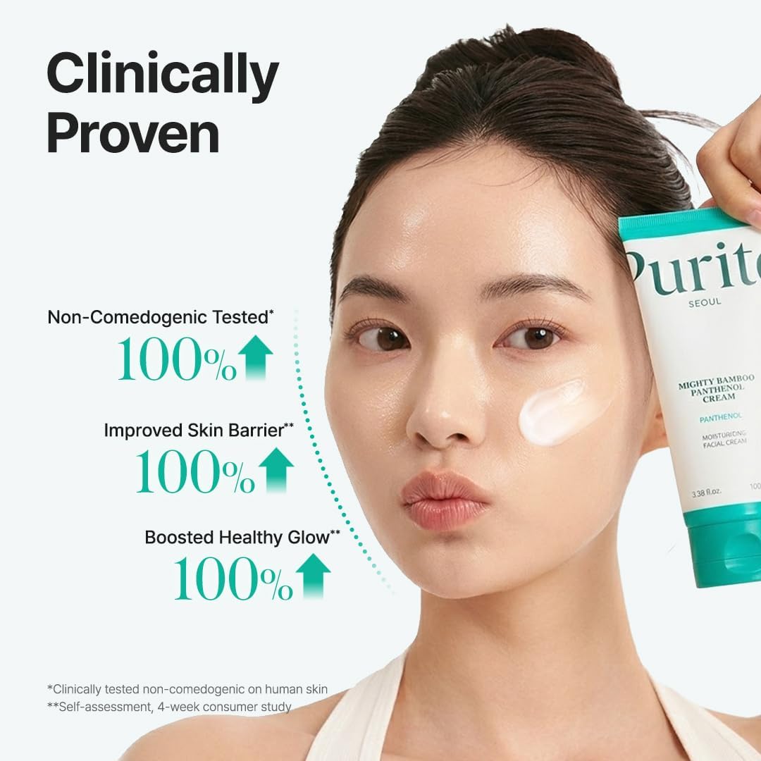 Purito Seoul Mighty Bamboo Panthenol Cream — rich cream absorbs without greasiness