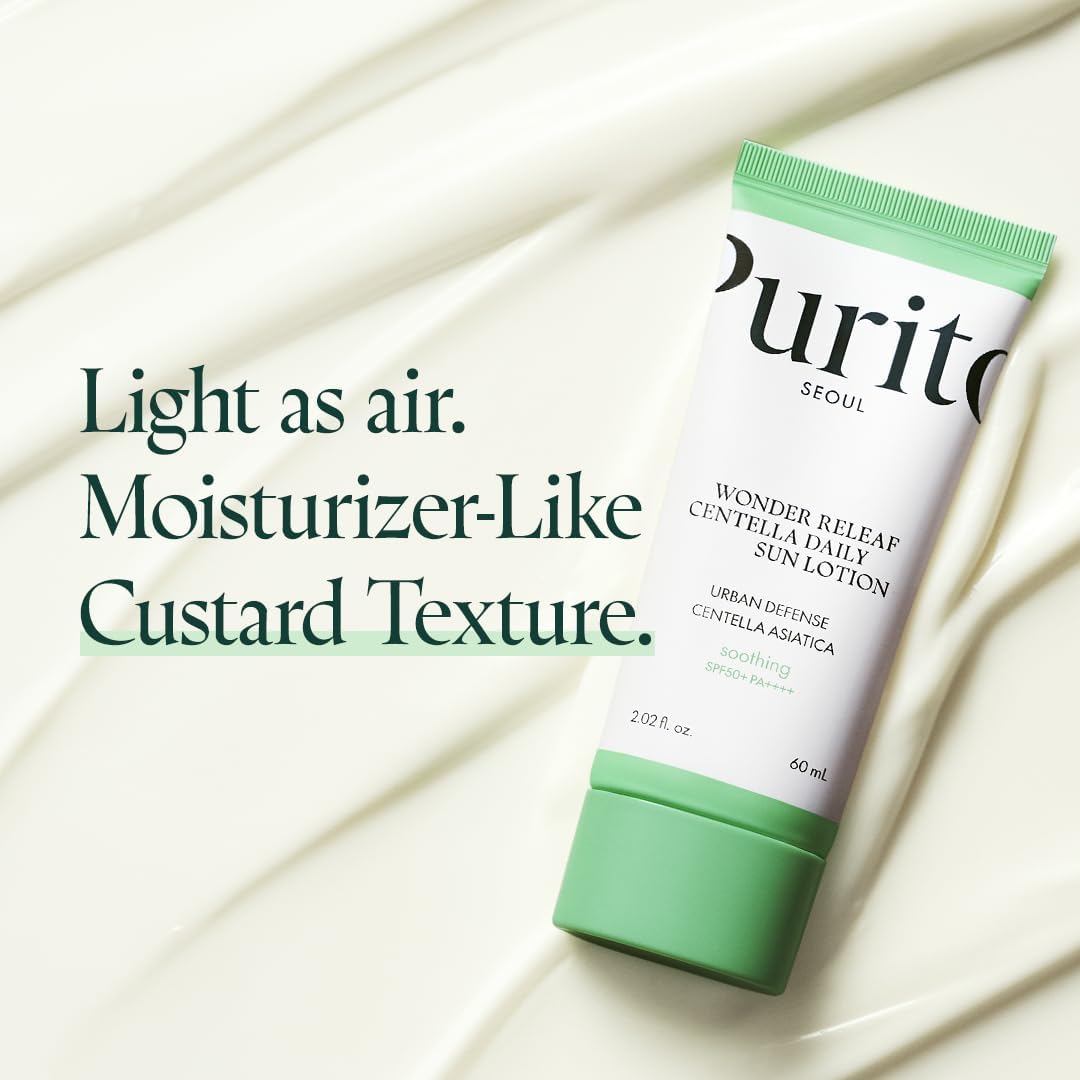 Purito Seoul Wonder Releaf Centella Daily Sun Lotion — centella soothes and calms sensitive skin