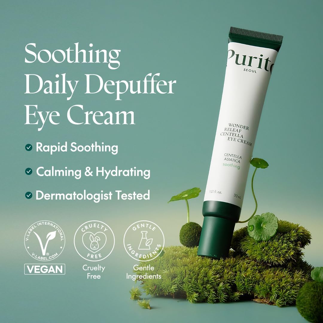 Purito Seoul Wonder Releaf Centella Eye Cream Unscented — hydrates and nourishes under-eye skin