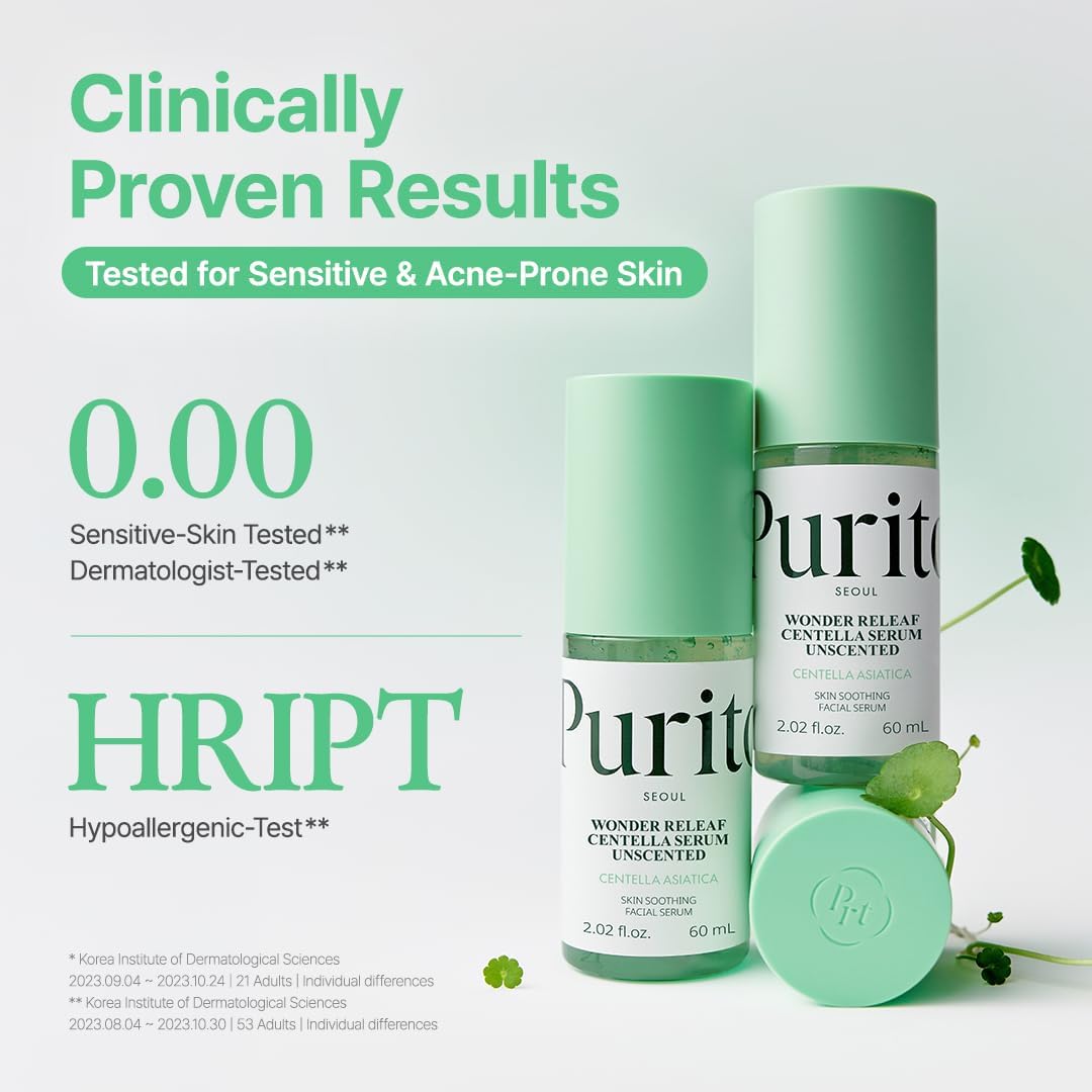 Purito Seoul Wonder Releaf Centella Serum Unscented — formulated with centella asiatica, fragrance-free