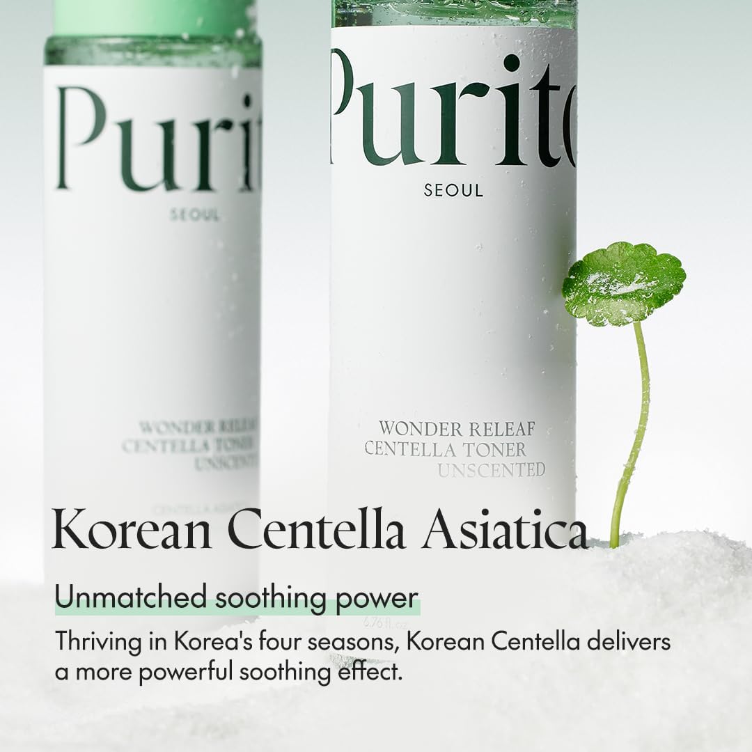 Purito Seoul Wonder Releaf Centella Toner — hydrates and balances after cleansing