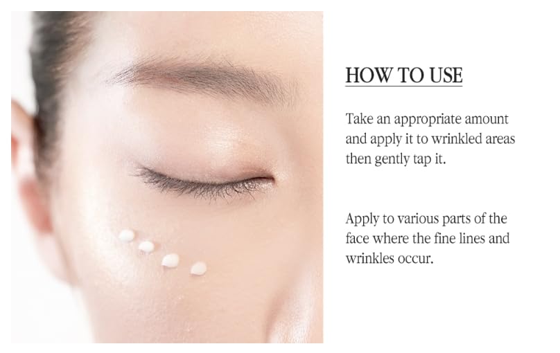 Gently pat around the eye area morning and night