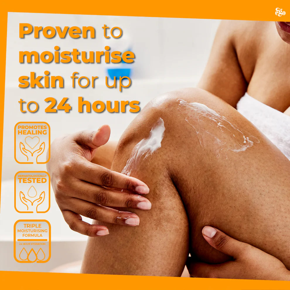 Rich, fragrance-free texture of QV Moisturising Cream for dry, sensitive skin