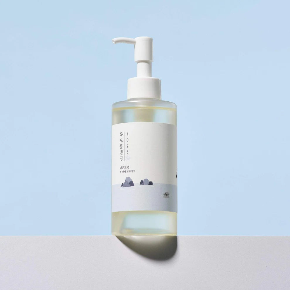 Round Lab 1025 Dokdo Cleansing Oil – dissolves makeup and sebum