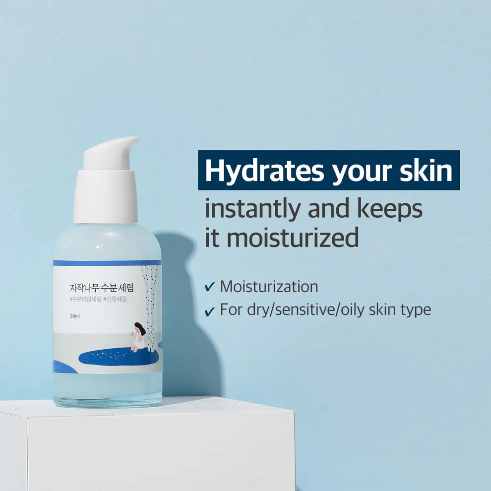 Round Lab Birch Juice Moisturizing Serum – dewy plumping glow