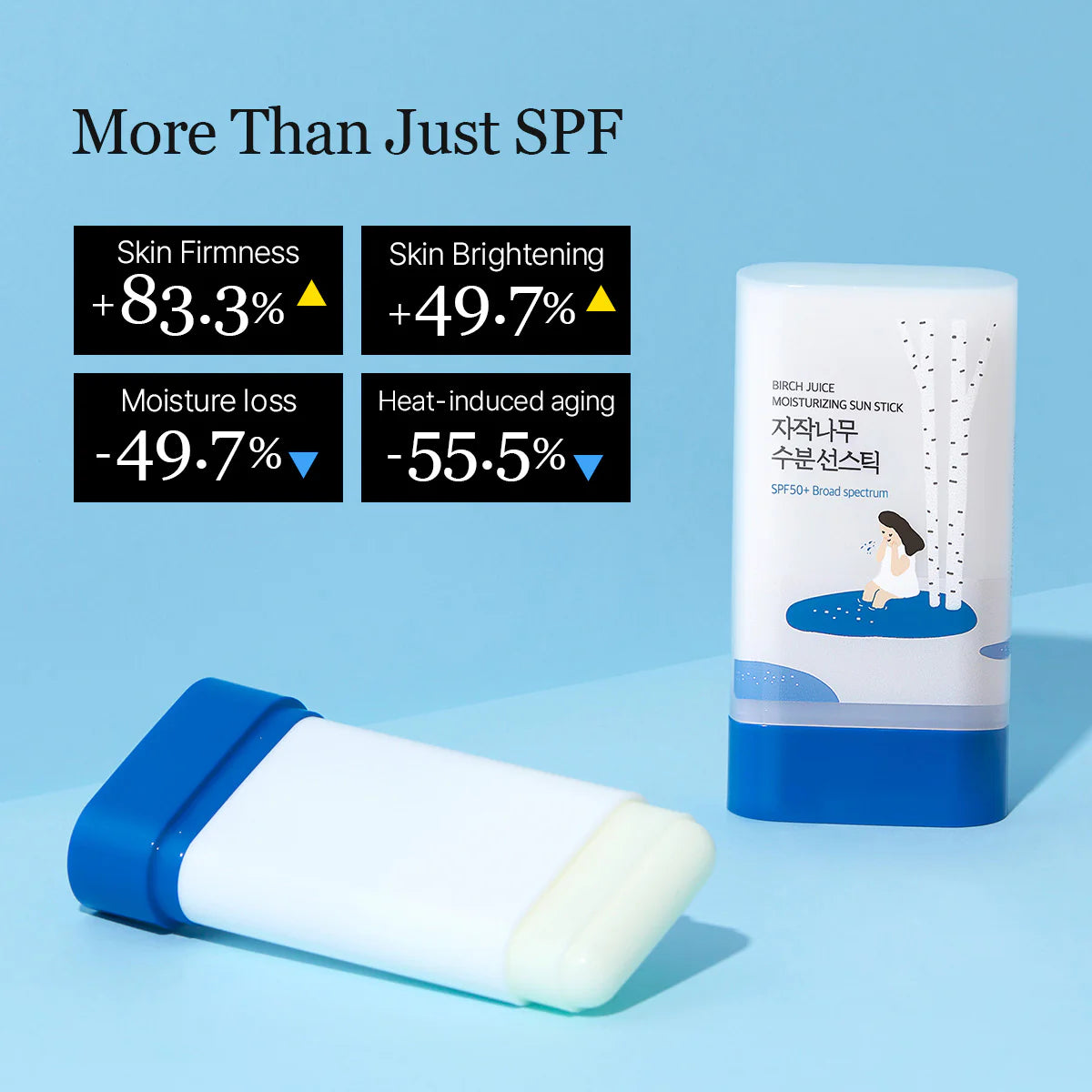 Round Lab Birch Juice Moisturizing Sun Stick – mess-free stick application