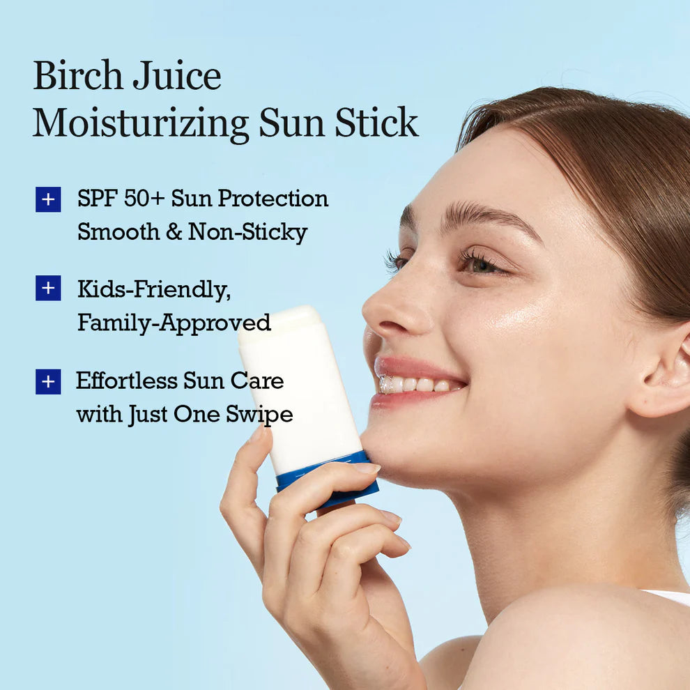 Round Lab Birch Juice Moisturizing Sun Stick – quick easy reapplication