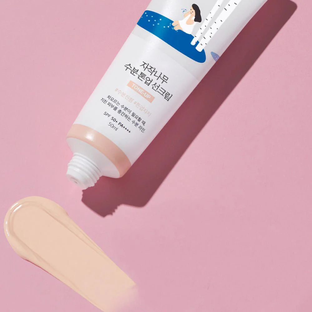 Round Lab Birch Moisture Tone-Up Sunscreen – radiant tone-up finish