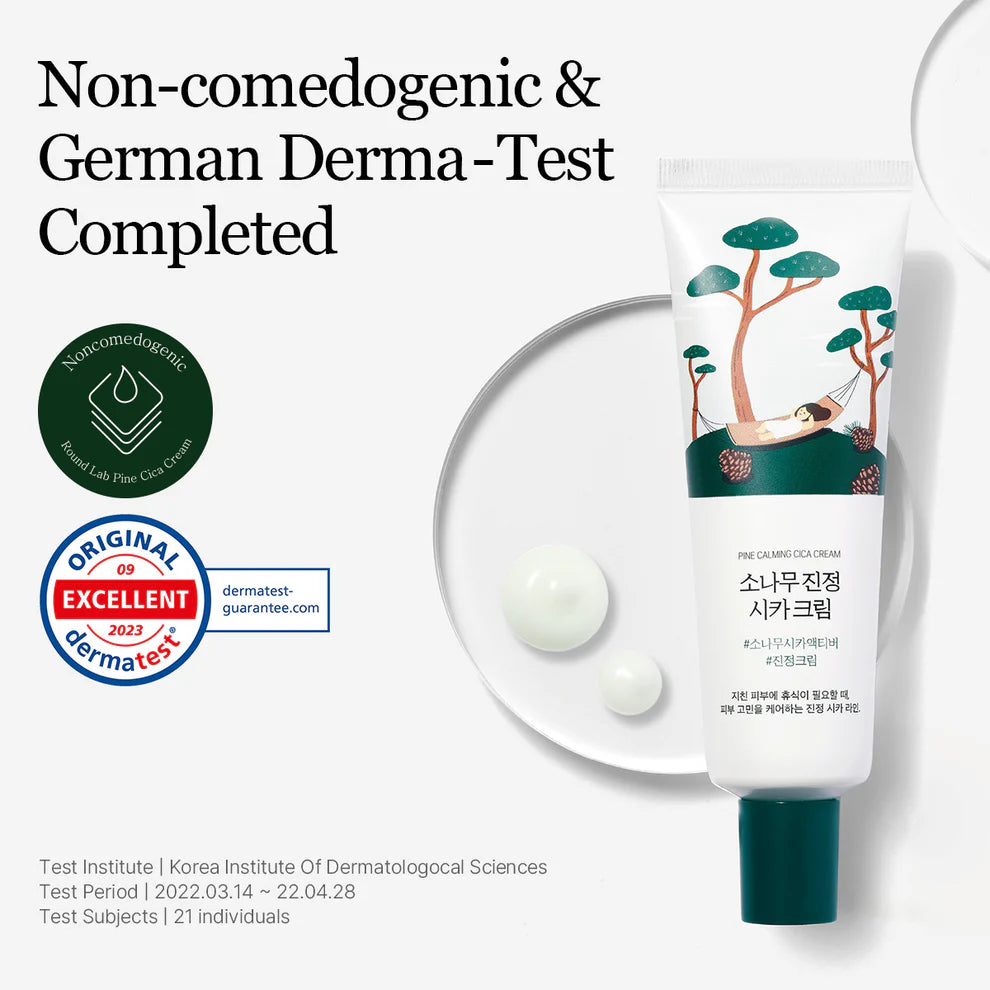Round Lab Pine Calming Cica Cream – rich nourishing hydration