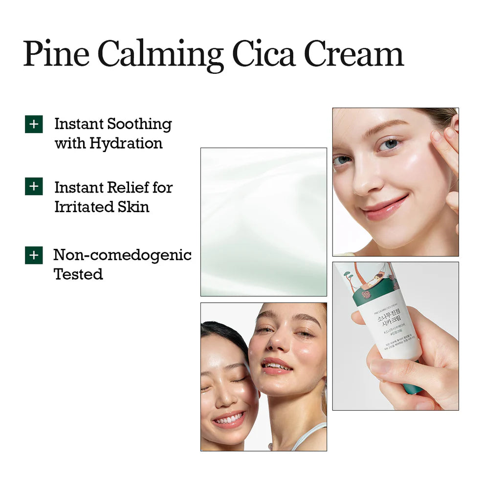 Round Lab Pine Calming Cica Cream – soothes visible redness
