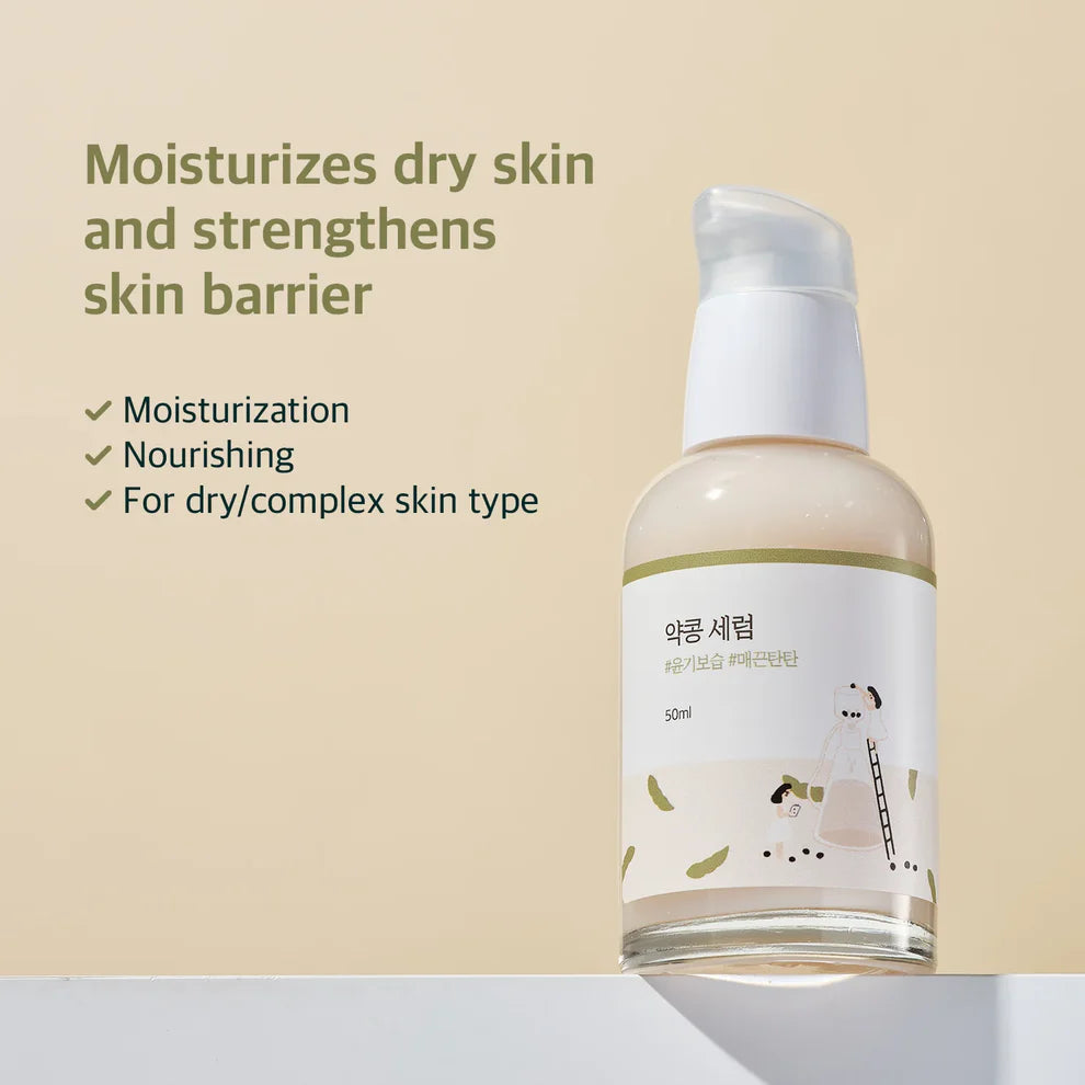Round Lab Soybean Serum – smooths skin texture