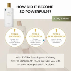 SKIN1004 مادغاسكار سينتيلا إير-فيت صنكريم بلس
