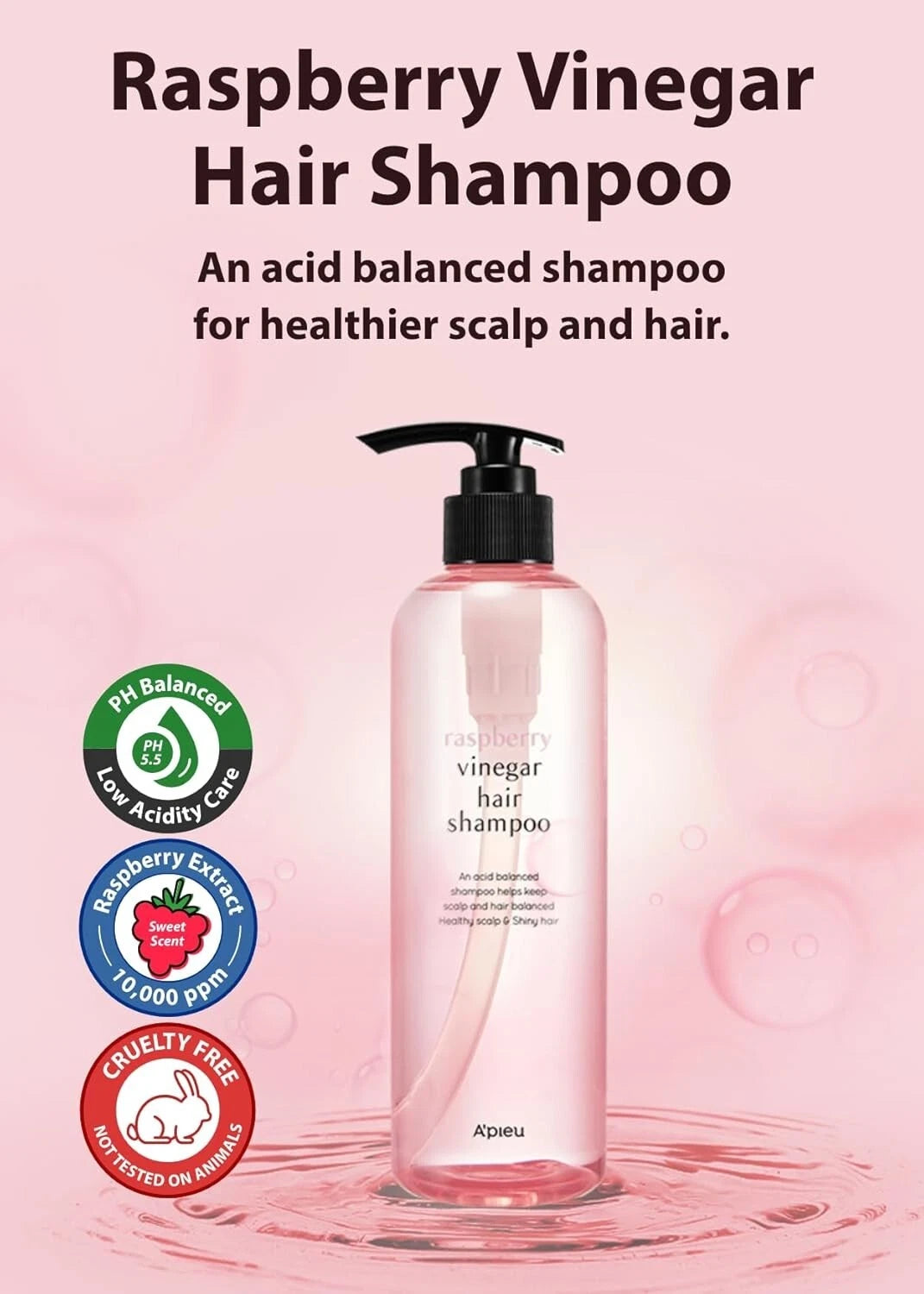 A'pieu Raspberry Vinegar Hair Shampoo