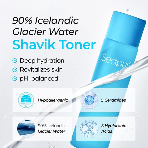 Seapuri Shavik Glacier Toner — application