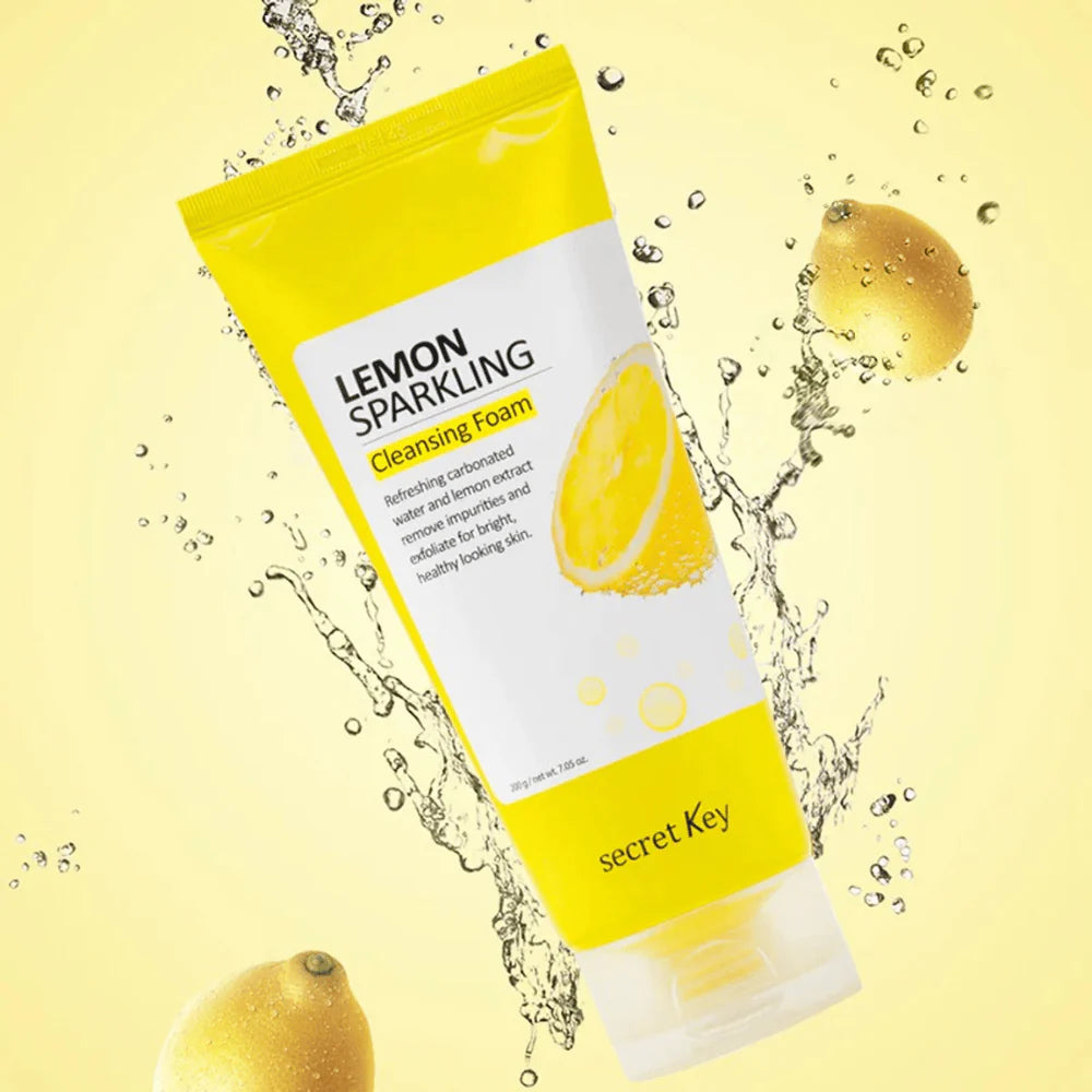 Secret Key Lemon Sparkling Cleansing Foam — lemon extract and vitamin C