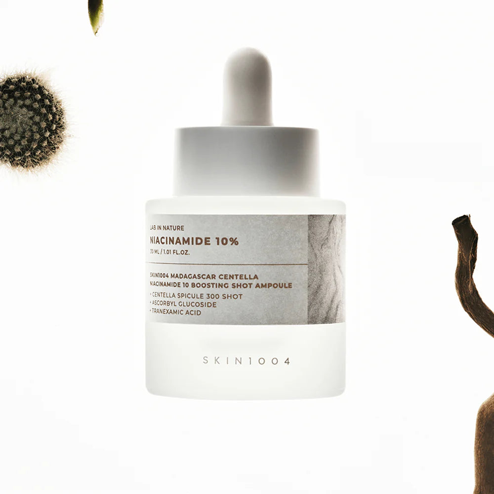 SKIN1004 Centella Niacinamide 10 Boosting Shot Ampoule — key brightening ingredients