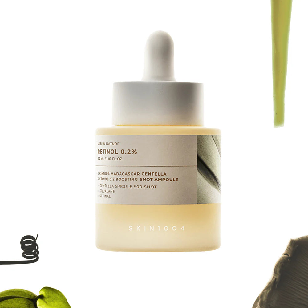 SKIN1004 Centella Retinol 0.2 Boosting Shot Ampoule — key retinol ingredients