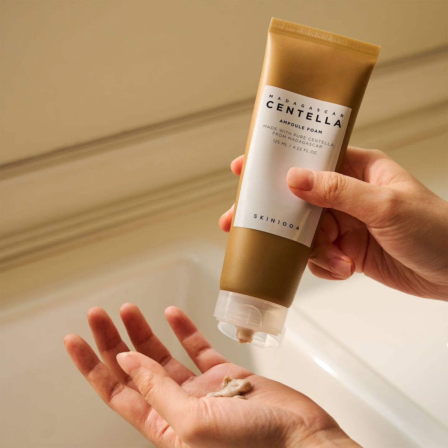 SKIN1004 Madagascar Centella Ampoule Foam — soothes while it cleanses