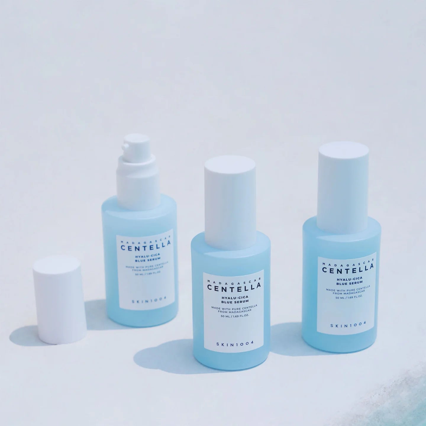 SKIN1004 Madagascar Centella Hyalu-Cica Blue Serum — lightweight, hydrating texture