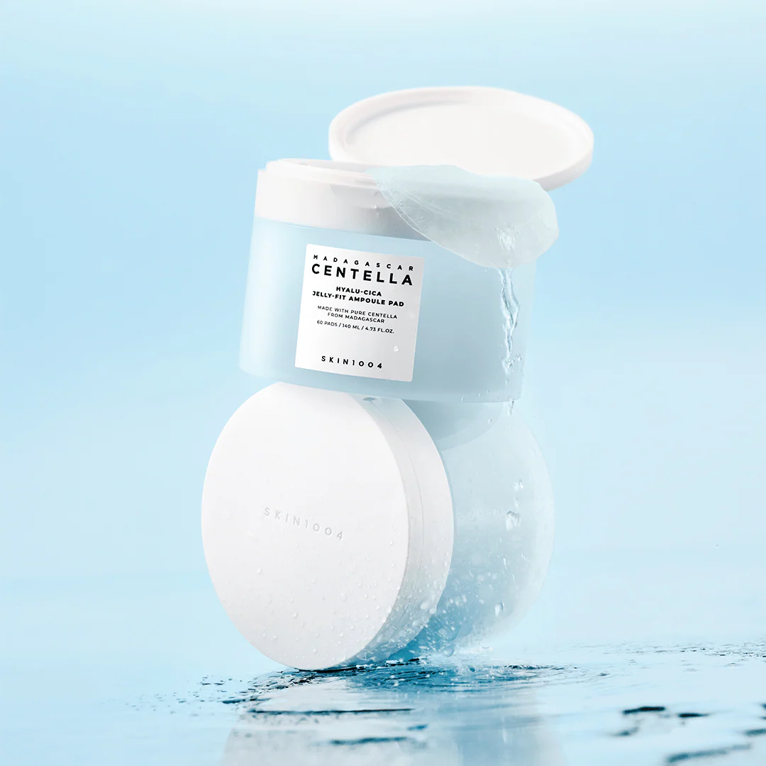 SKIN1004 Madagascar Centella Hyalu-Cica Jelly-Fit Ampoule Pad — hydrates and soothes the skin