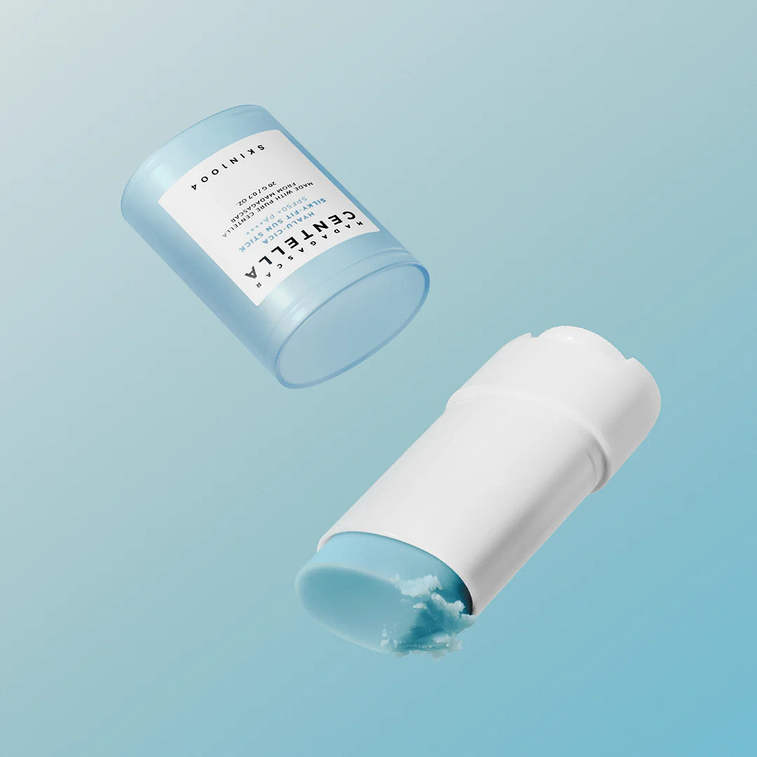 SKIN1004 Madagascar Centella Hyalu-Cica Silky-Fit Sun Stick — key protective ingredients