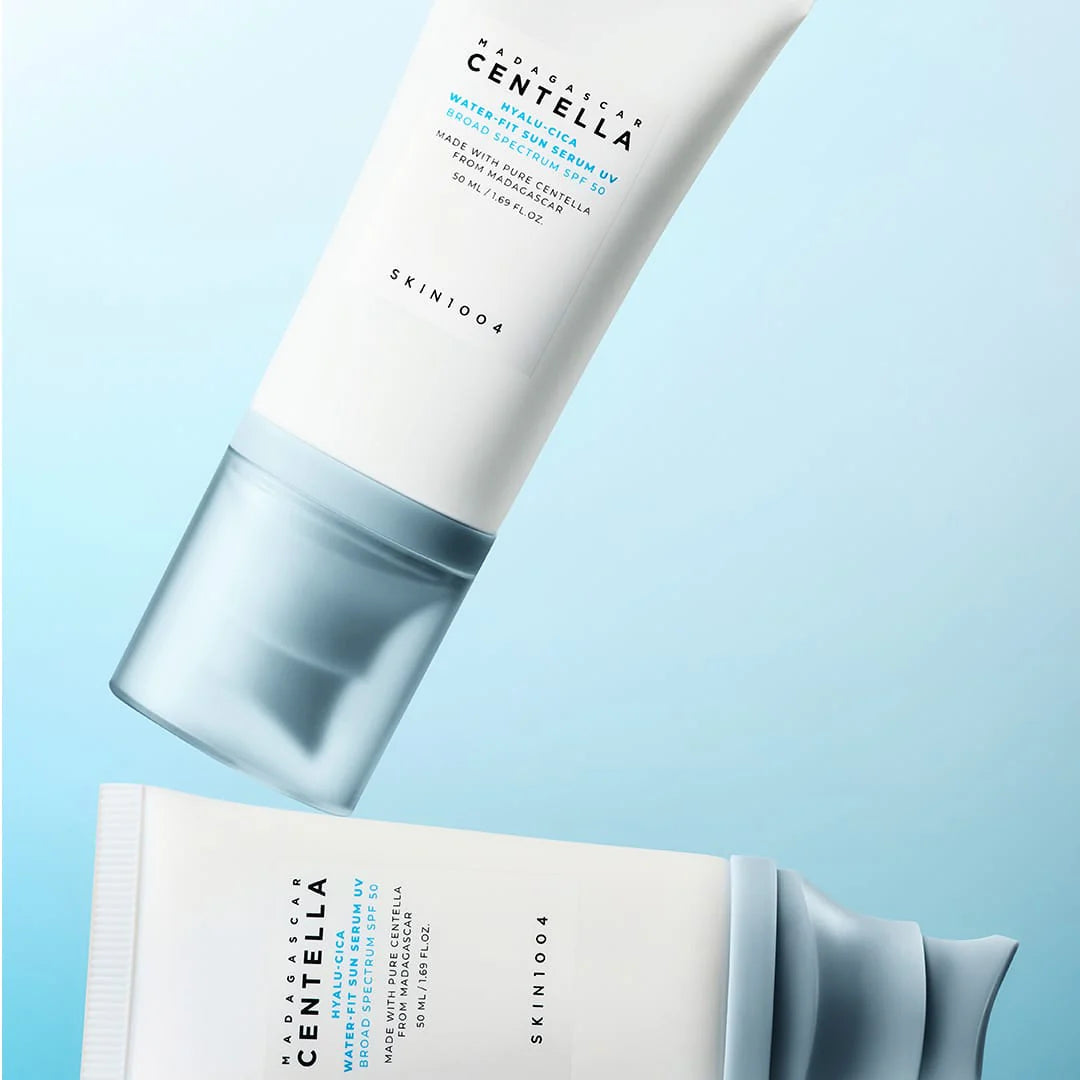 SKIN1004 Madagascar Centella Hyalu-Cica Water-Fit Sun Serum — key protective ingredients