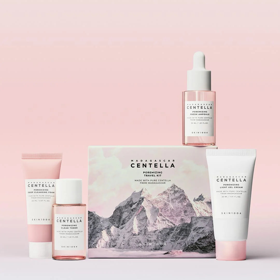 SKIN1004 Madagascar Centella Poremizing Travel Kit — travel-friendly mini sizes
