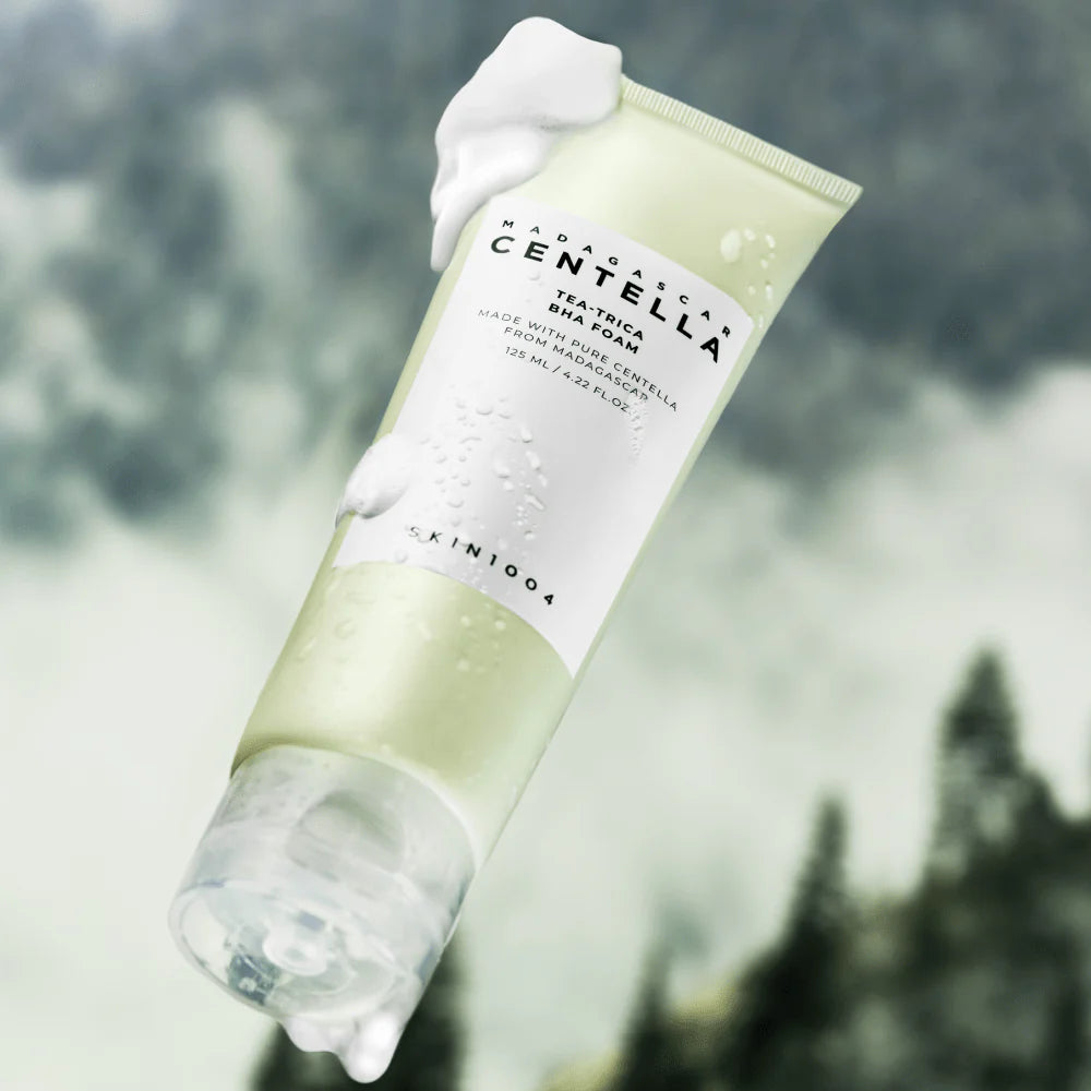 SKIN1004 Madagascar Centella Tea-Trica BHA Foam — key purifying ingredients