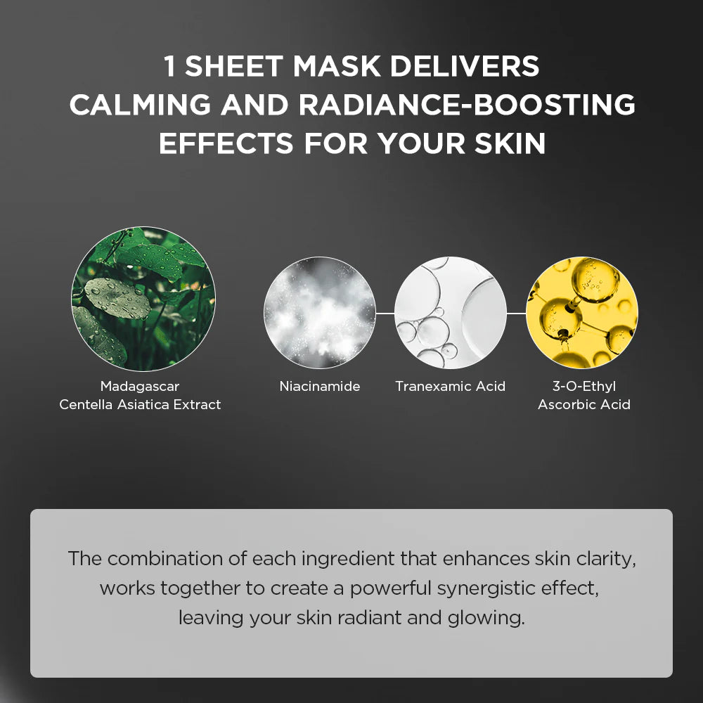 SKIN1004 ماسك مادغاسكار سنتيلا تون برايتننغ جلو