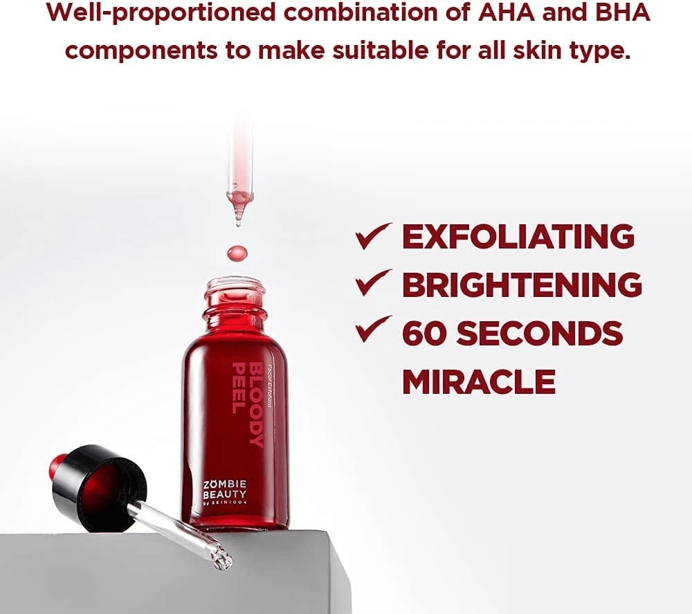 SKIN1004 Zombie Beauty Bloody Peel — key exfoliating ingredients