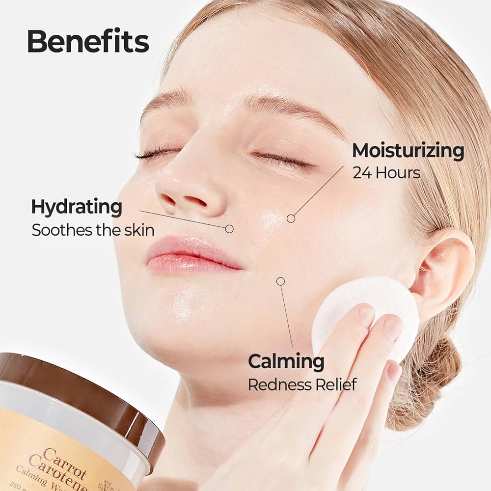 SKINFOOD Carrot Carotene Calming Water Pad — carrot carotene soothes and calms sensitive skin