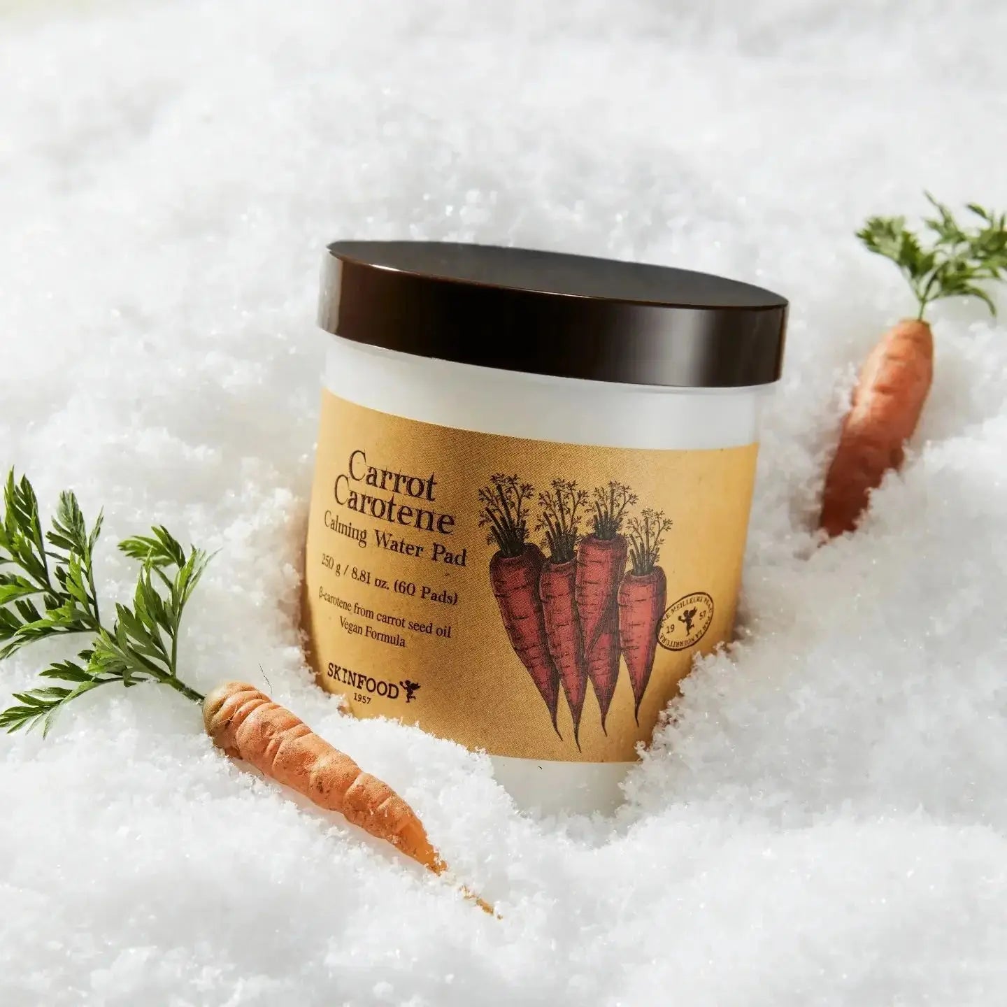 SKINFOOD Carrot Carotene Calming Water Pad — carrot carotene calming toner pads