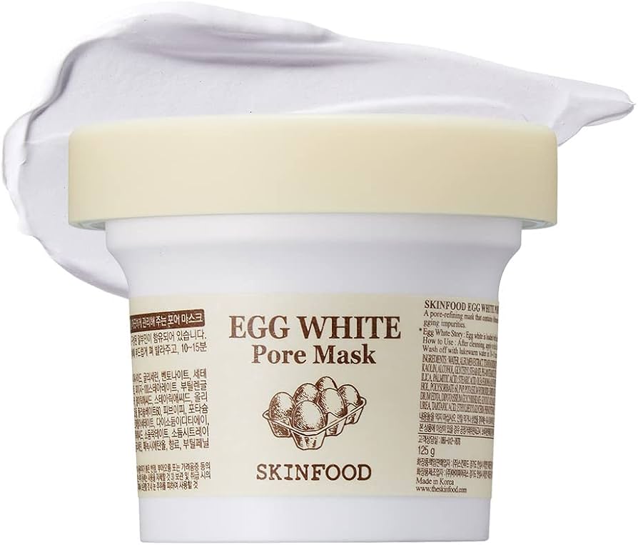 SKINFOOD Egg White Pore Mask — egg white pore-refining wash-off mask